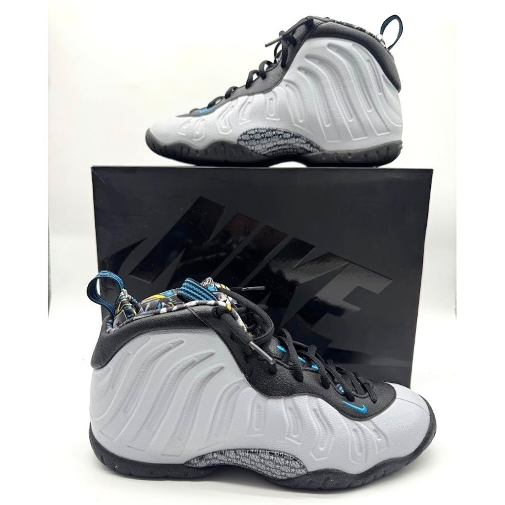 Nike Little Posite One GS Wolf Grey Gold 2019 644791-009 Youth Size 7Y
